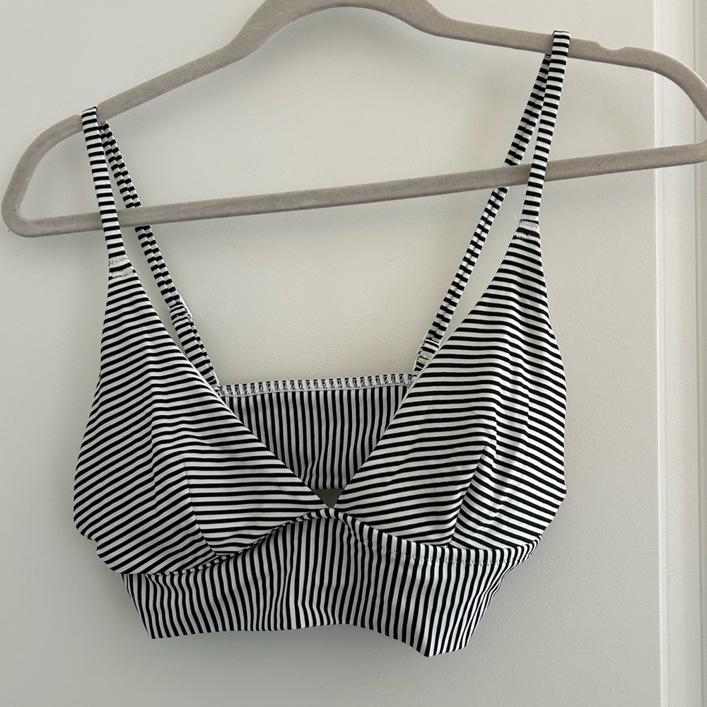 Stripped bathing suit top!